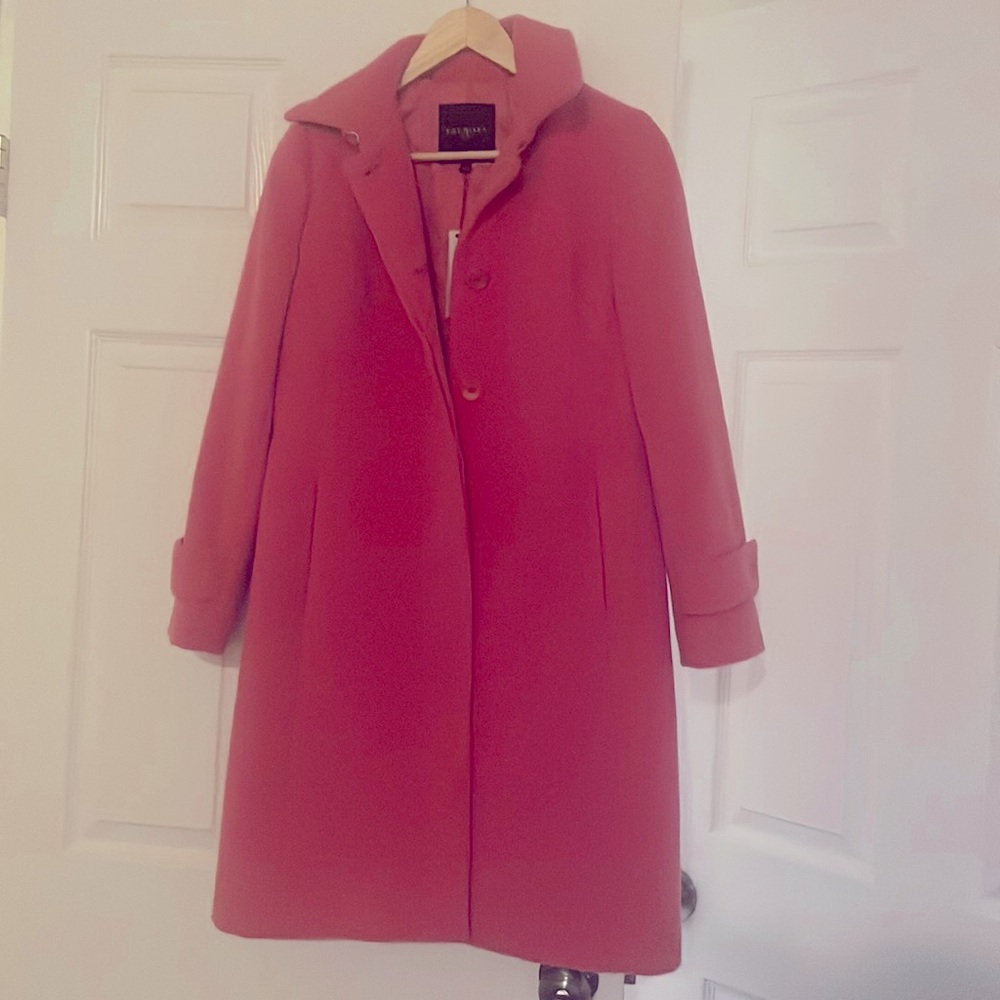 Pink Talbots button up winter jacket